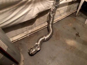 damaged dryer vent